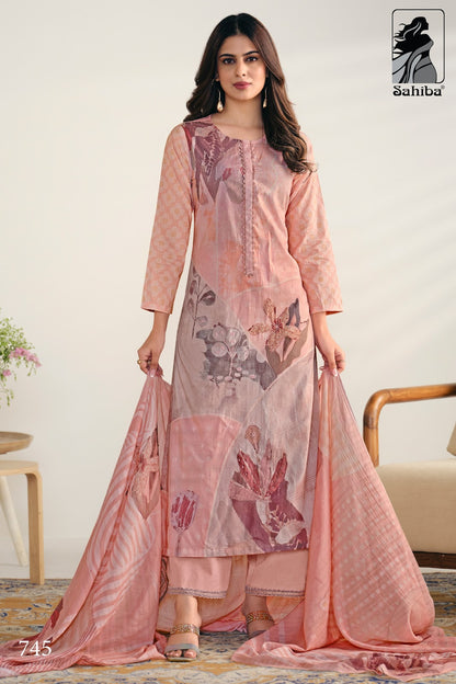 Aashima Sahiba Pure Cotton Pant Style Suits Exporter