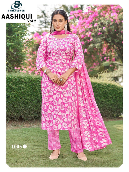Aashiqui Vol 2 Sankheswer Readymade Cotton Pant Suits Manufacturer Gujarat