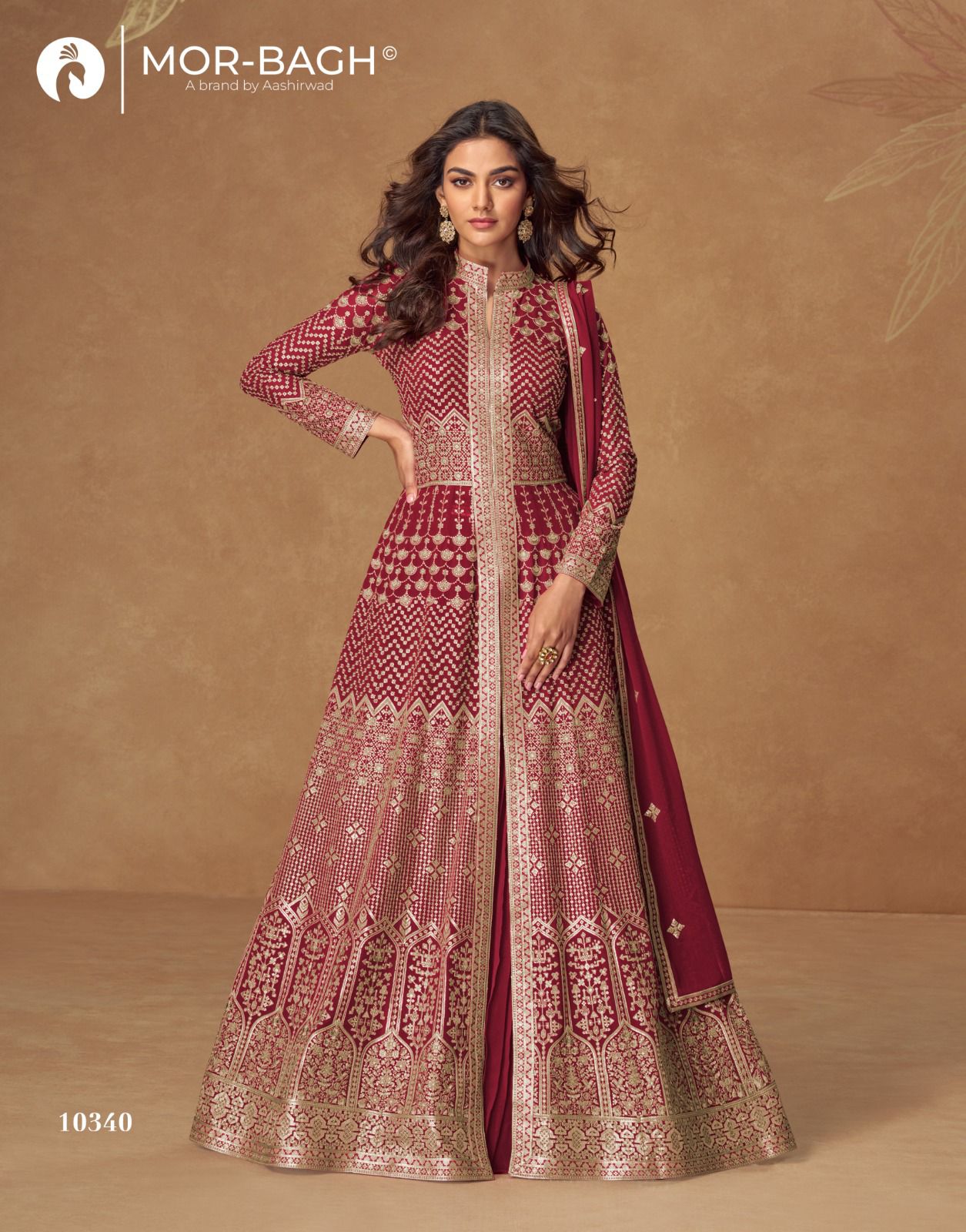 Aashirwad Almirah Mor Bagh Georgette Readymade Skirt Style Suits Wholesale Price