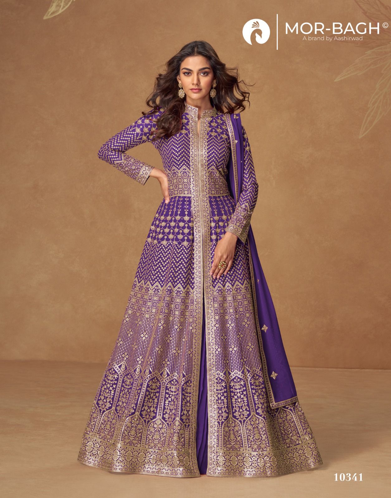 Aashirwad Almirah Mor Bagh Georgette Readymade Skirt Style Suits Wholesale Price