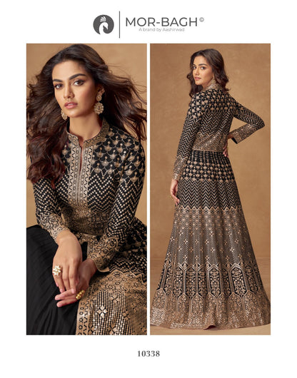 Aashirwad Almirah Mor Bagh Georgette Readymade Skirt Style Suits Wholesale Price