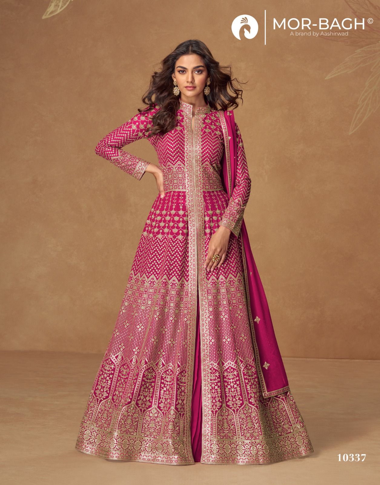 Aashirwad Almirah Mor Bagh Georgette Readymade Skirt Style Suits Wholesale Price