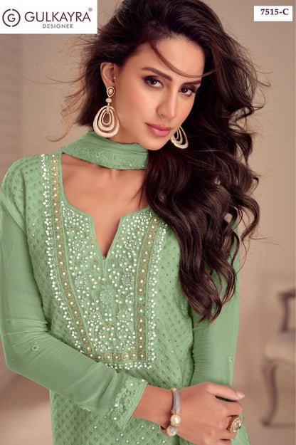 Aashiya Gulkayra Designer Georgette Pakistani Readymade Suits Wholesale