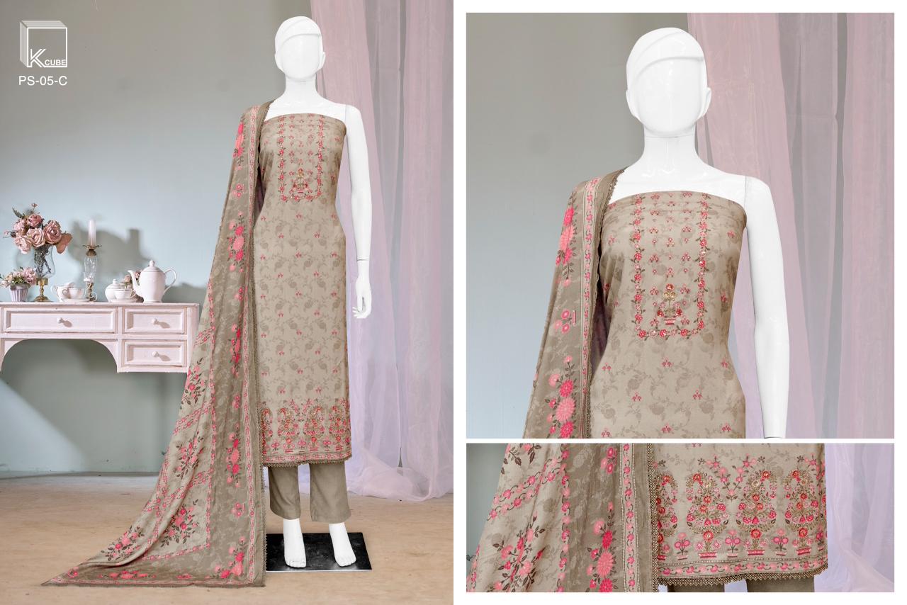 Aashiyana K Cube Pashmina Suits Supplier Gujarat