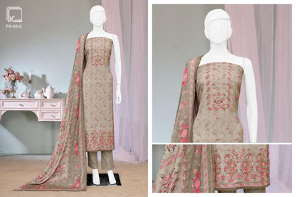 Aashiyana K Cube Pashmina Suits Supplier Gujarat