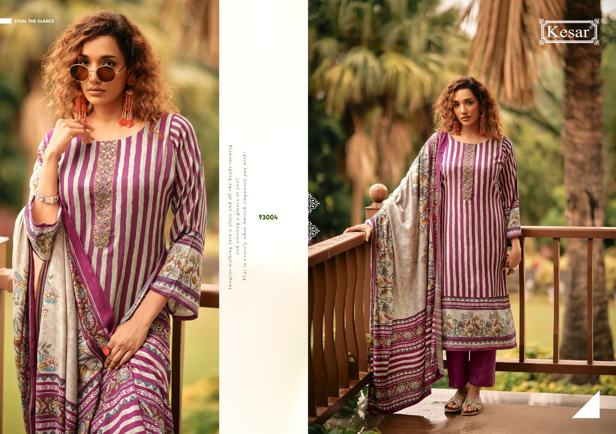 Aashiyana Kesar Viscose Pashmina Suits Wholesaler India