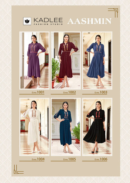 Aashmin Kadlee Wrinkle Rayon One Piece Manufacturer India