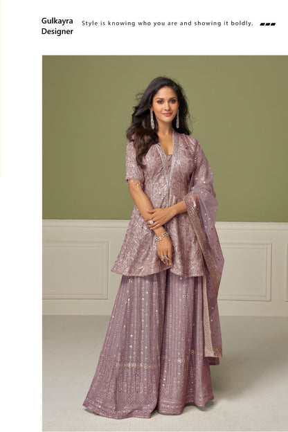 Aashvi Gulkayra Designer Georgette Readymade Suits Manufacturer Gujarat