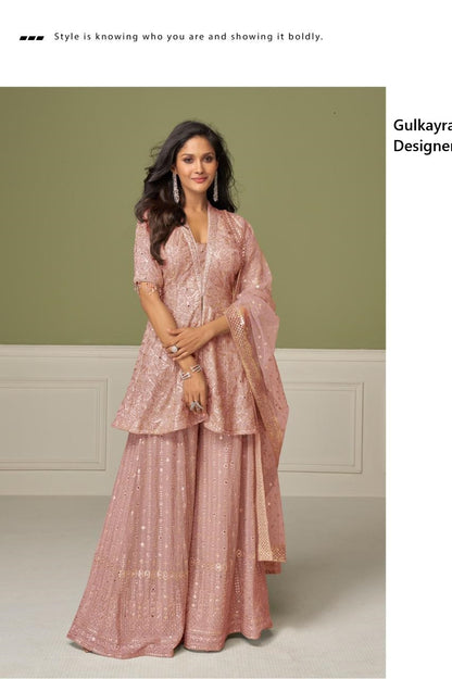 Aashvi Gulkayra Designer Georgette Readymade Suits Manufacturer Gujarat