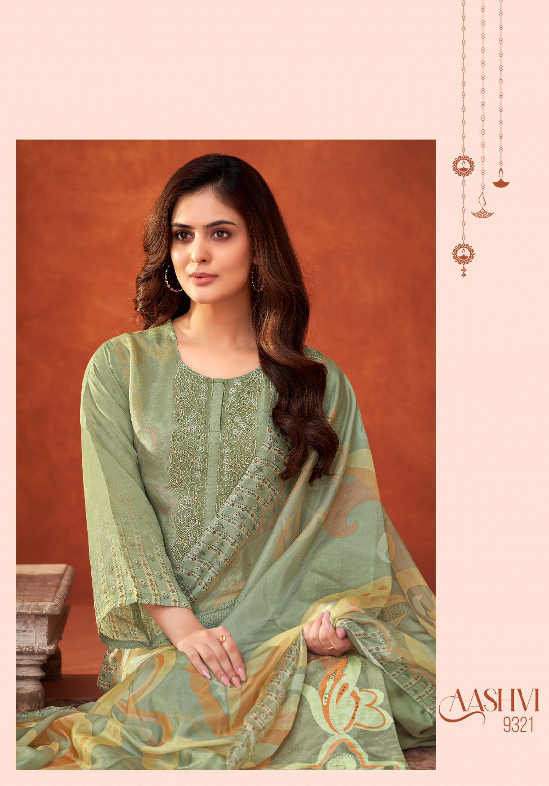 Aashvi Sahiba Staple Twill Pashmina Suits Wholesale