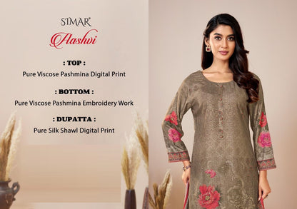 Aashvi Simar Pure Viscose Pashmina Suits Manufacturer Gujarat