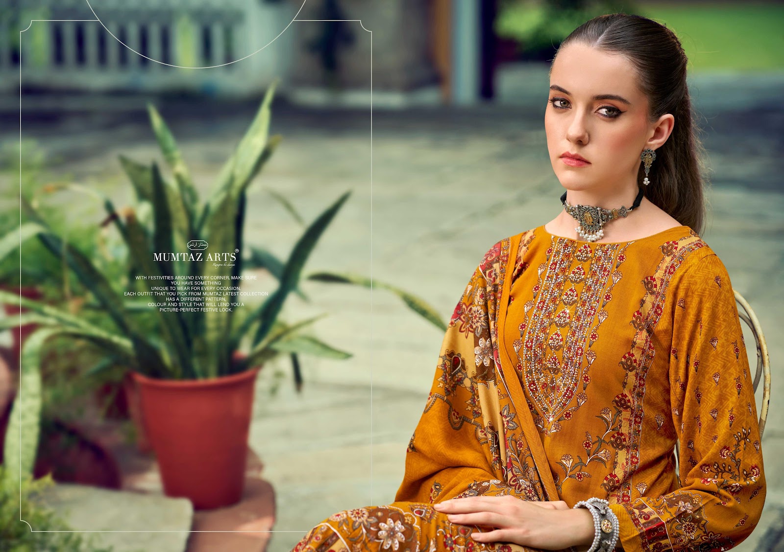 Aashvika Mumtaz Arts Silk Pashmina Suits Exporter