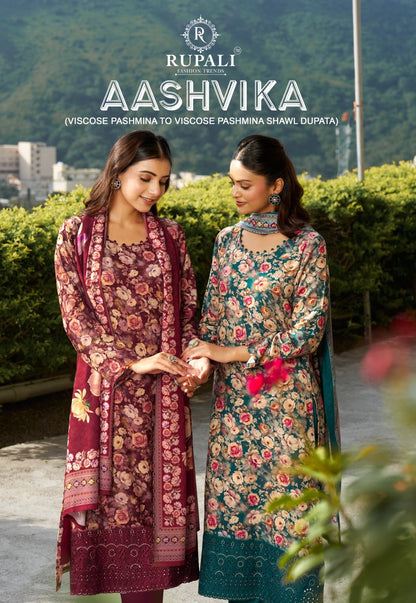 Aashvika Rupali Pashmina Suits Supplier