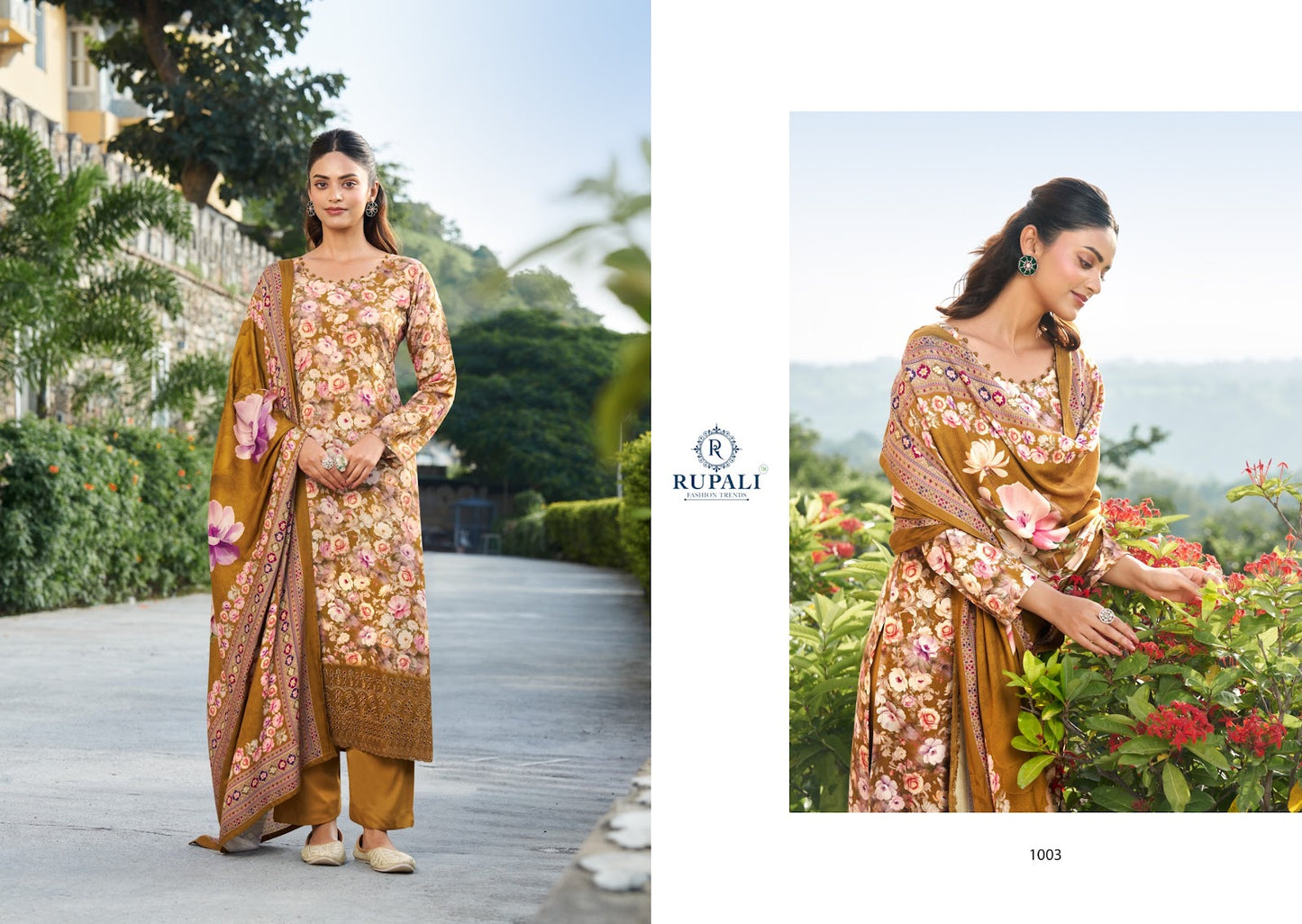 Aashvika Rupali Pashmina Suits Supplier