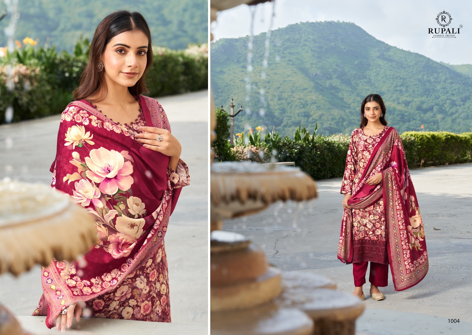 Aashvika Rupali Pashmina Suits Supplier