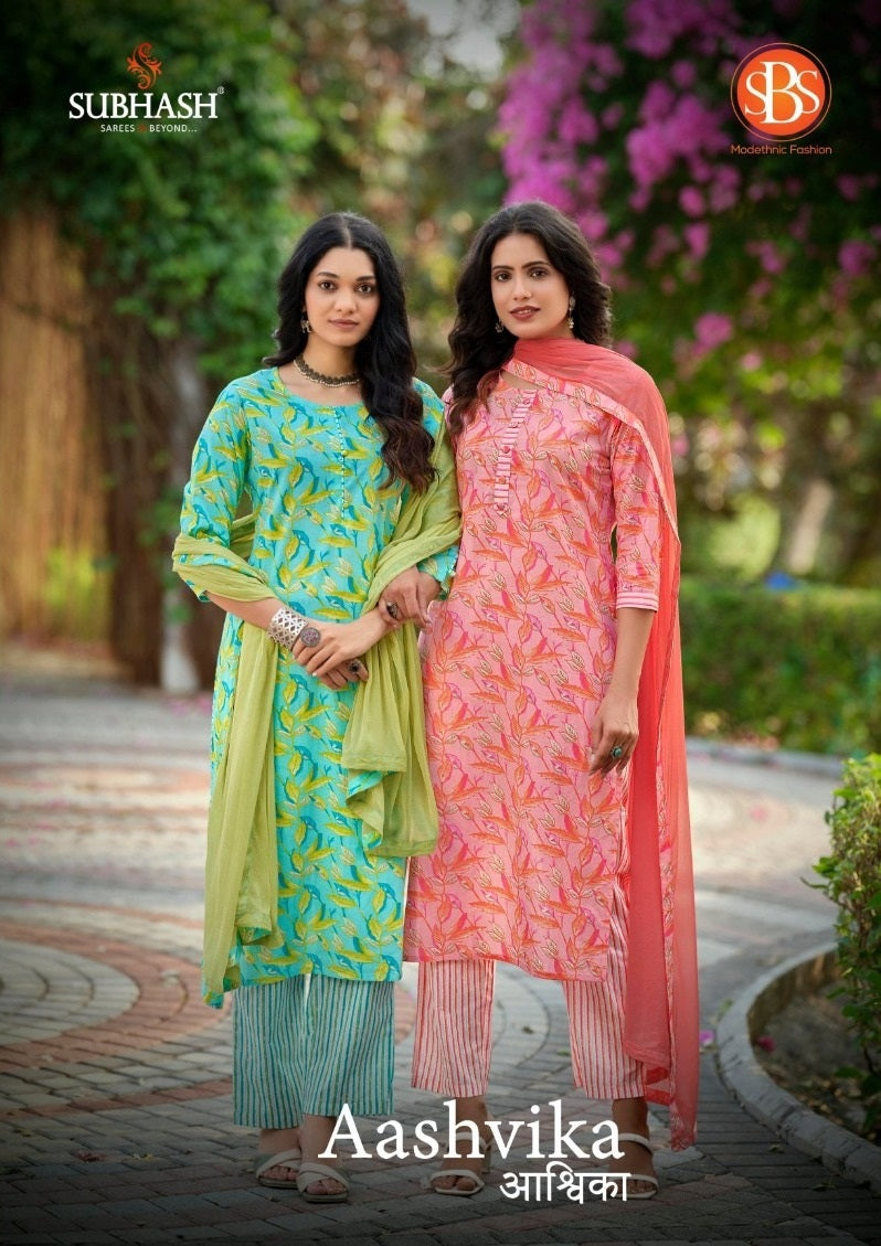 Aashvika Sbs Readymade Cotton Pant Suits Wholesale