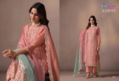 Aasima Vipul Organza Pant Style Suits Manufacturer Ahmedabad