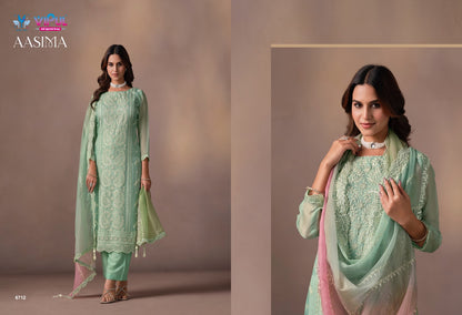 Aasima Vipul Organza Pant Style Suits Manufacturer Ahmedabad