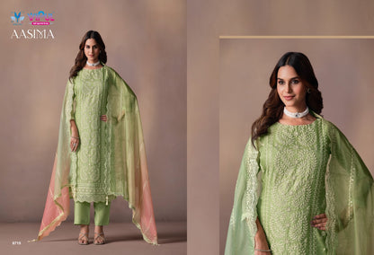 Aasima Vipul Organza Pant Style Suits Manufacturer Ahmedabad