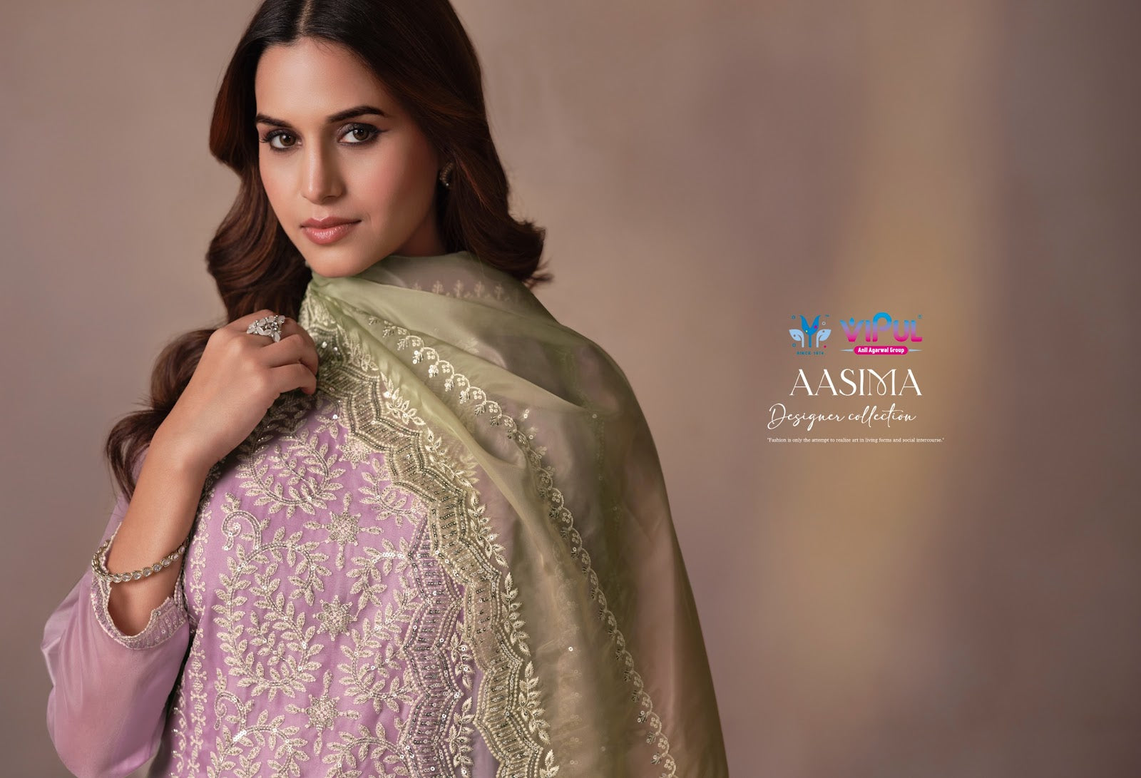 Aasima Vipul Organza Pant Style Suits Manufacturer Ahmedabad