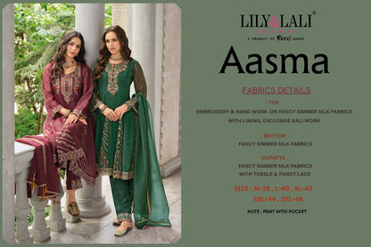 Aasma Lily Lali Silk Readymade Anarkali Suits Manufacturer Gujarat