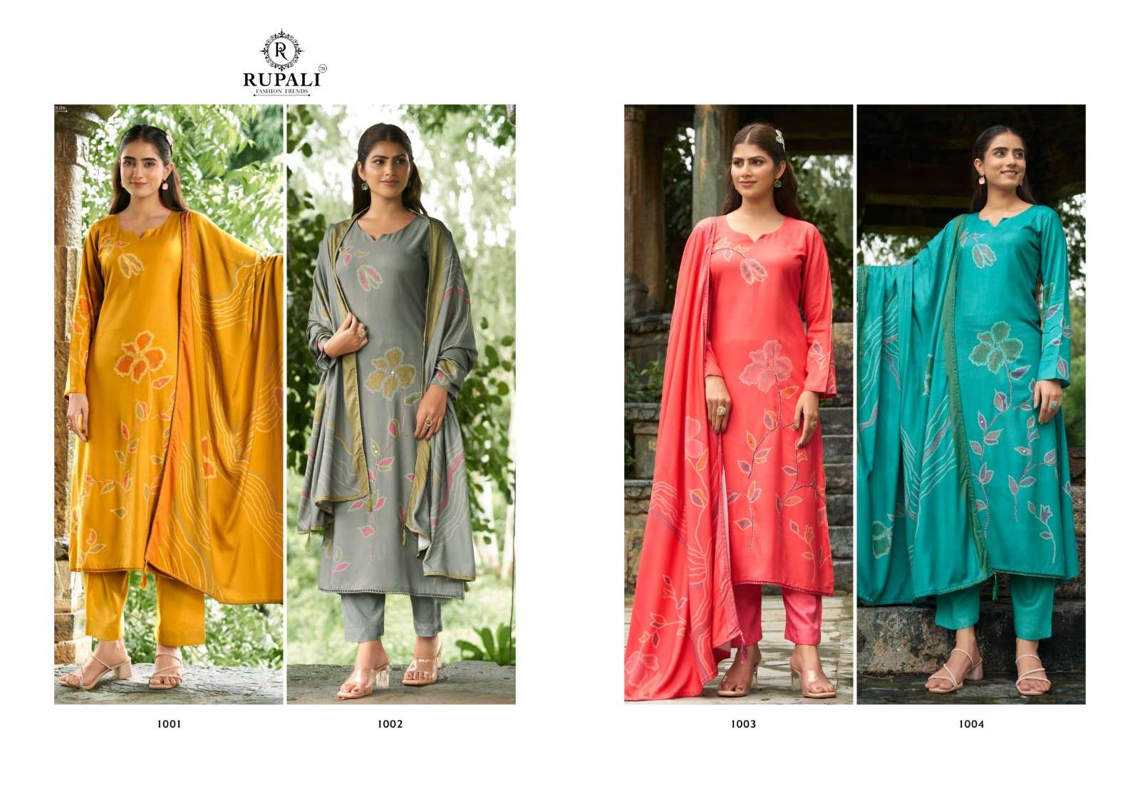 Aasma Rupali Pashmina Suits Supplier India