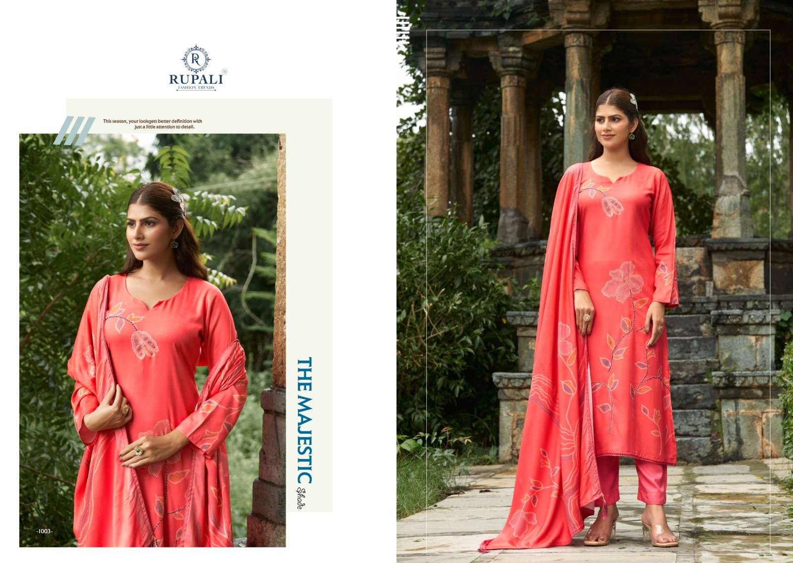 Aasma Rupali Pashmina Suits Supplier India