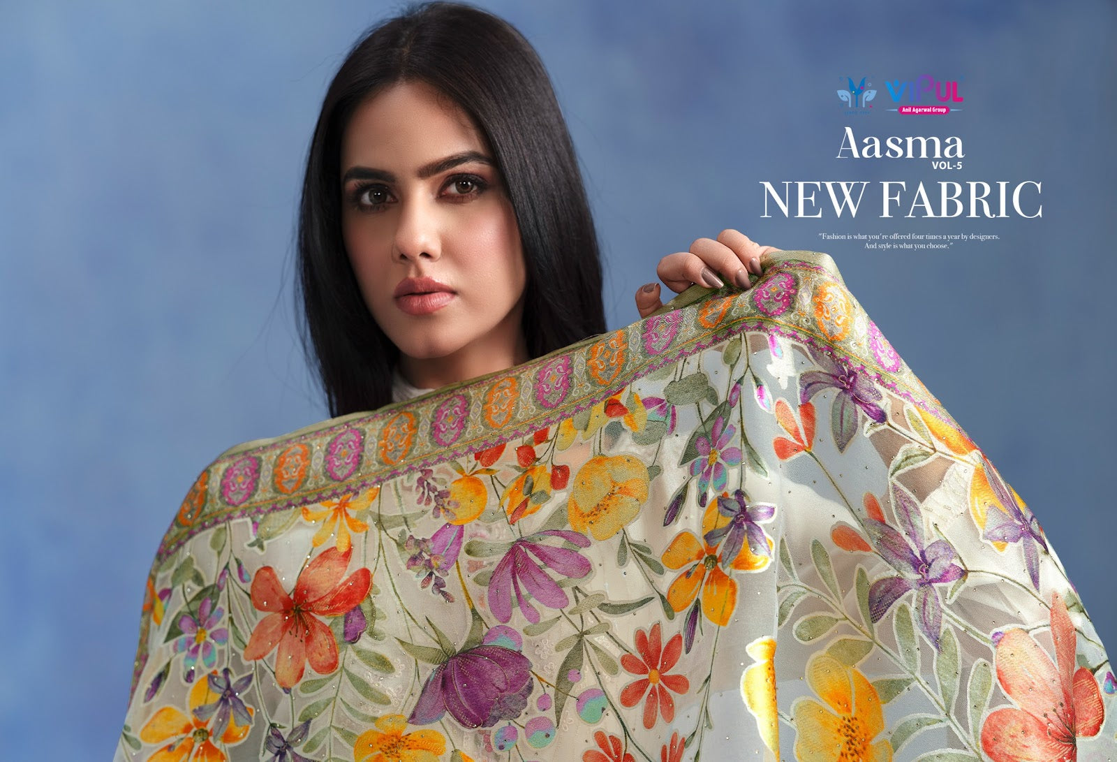 Aasma Vol 5 Vipul Pant Style Suits Exporter Ahmedabad