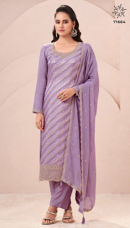 Aasmaa 2 Kuleesh Vinay Fashion Llp Moga Silk Pant Style Suits Supplier