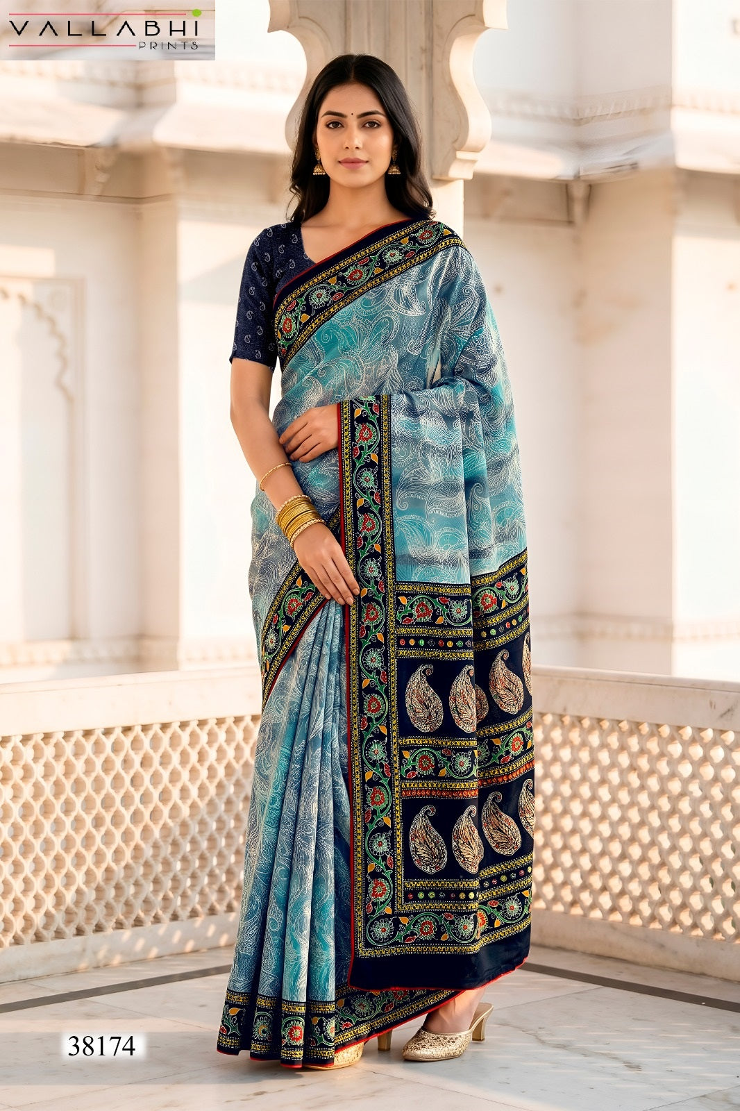 Aasman Vallabhi Prints Sarees Wholesaler Ahmedabad
