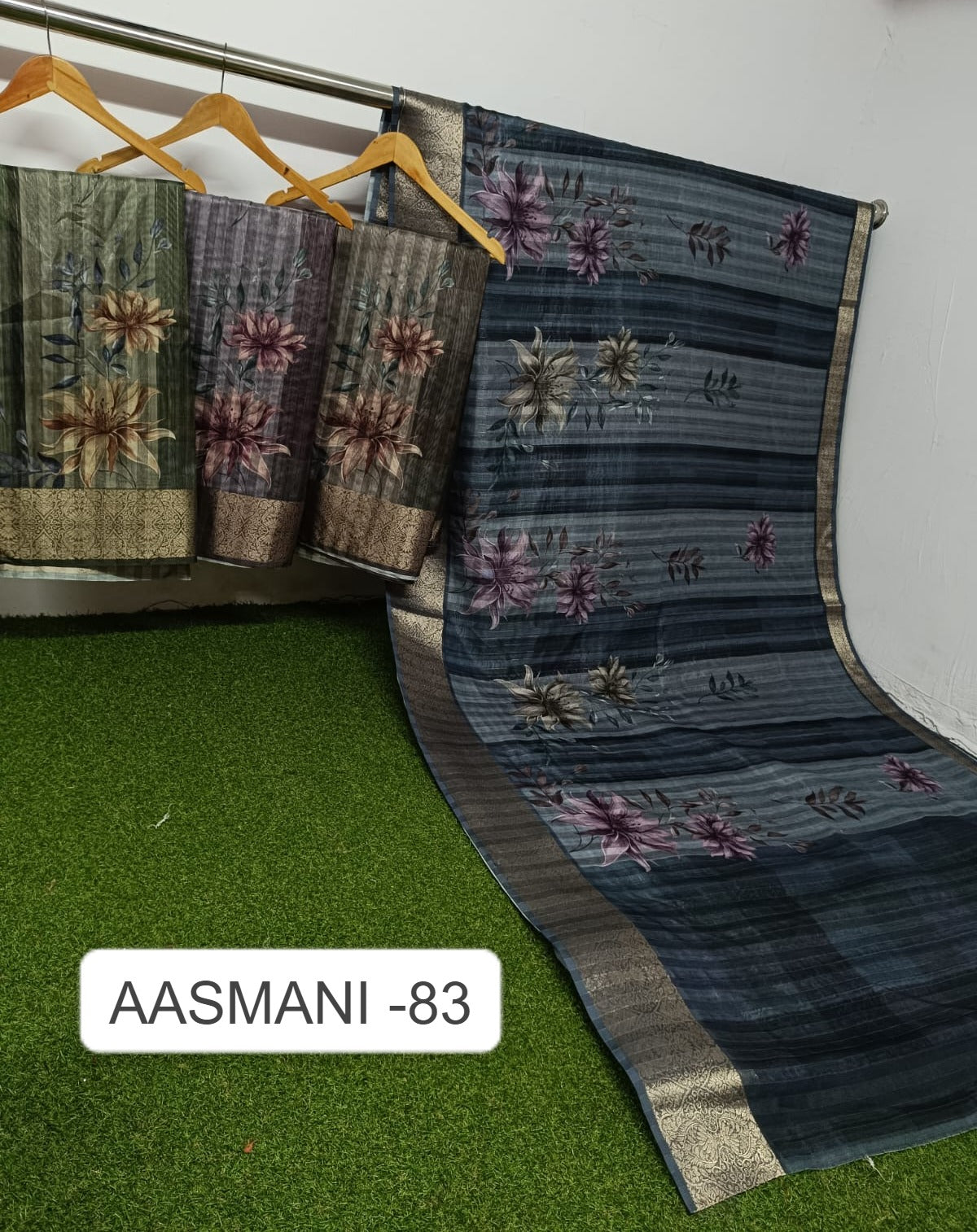 Aasmani 83 Kalpveli Soft Cotton Sarees