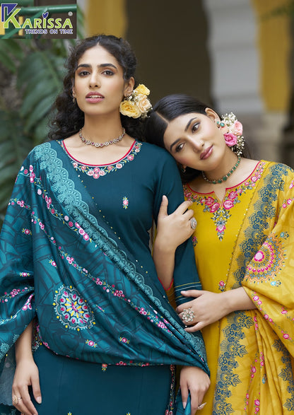 Aastha Karissa Liva Rayon Readymade Pant Style Suits Exporter