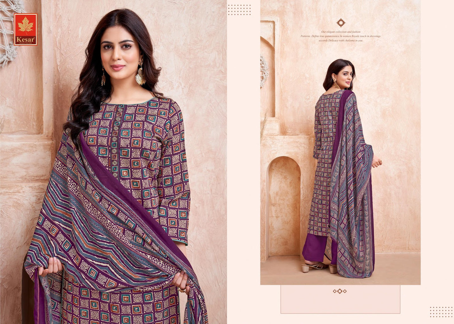 Aastha Kesar Pure Jam Plazzo Style Suits Exporter Ahmedabad