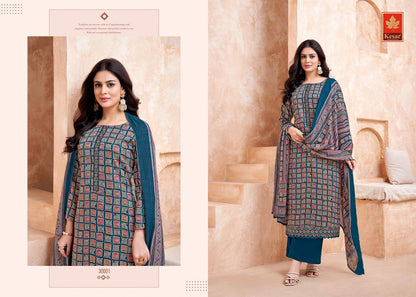 Aastha Kesar Pure Jam Plazzo Style Suits Exporter Ahmedabad