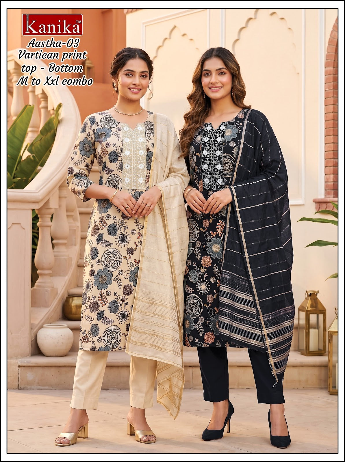 Aastha Knk Vertican Readymade Pant Style Suits Wholesale Rate