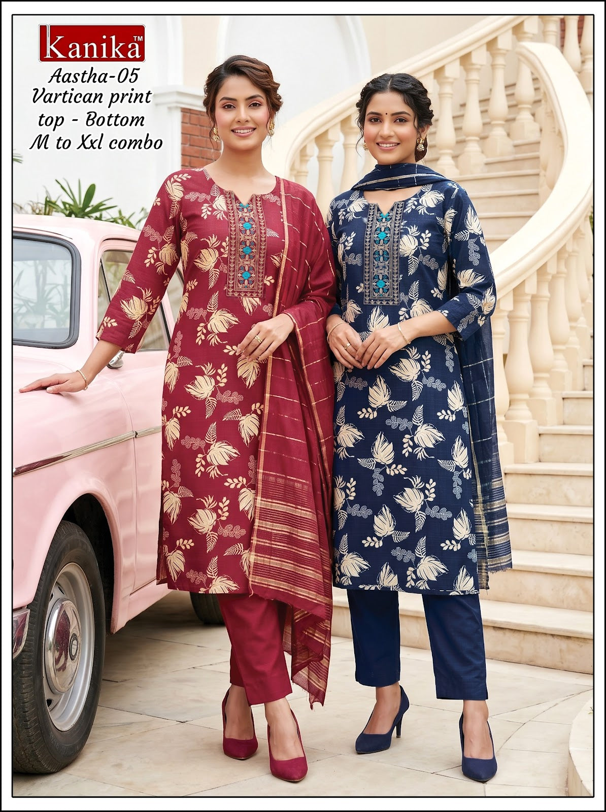 Aastha Knk Vertican Readymade Pant Style Suits Wholesale Rate