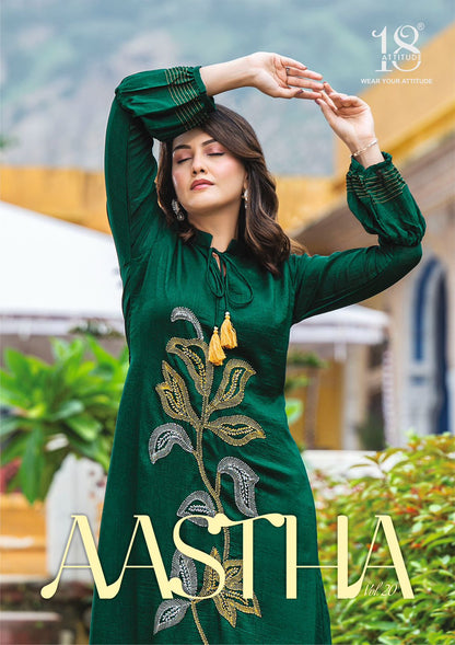 Aastha Vol 20 18 Attitude One Piece Wholesaler Ahmedabad