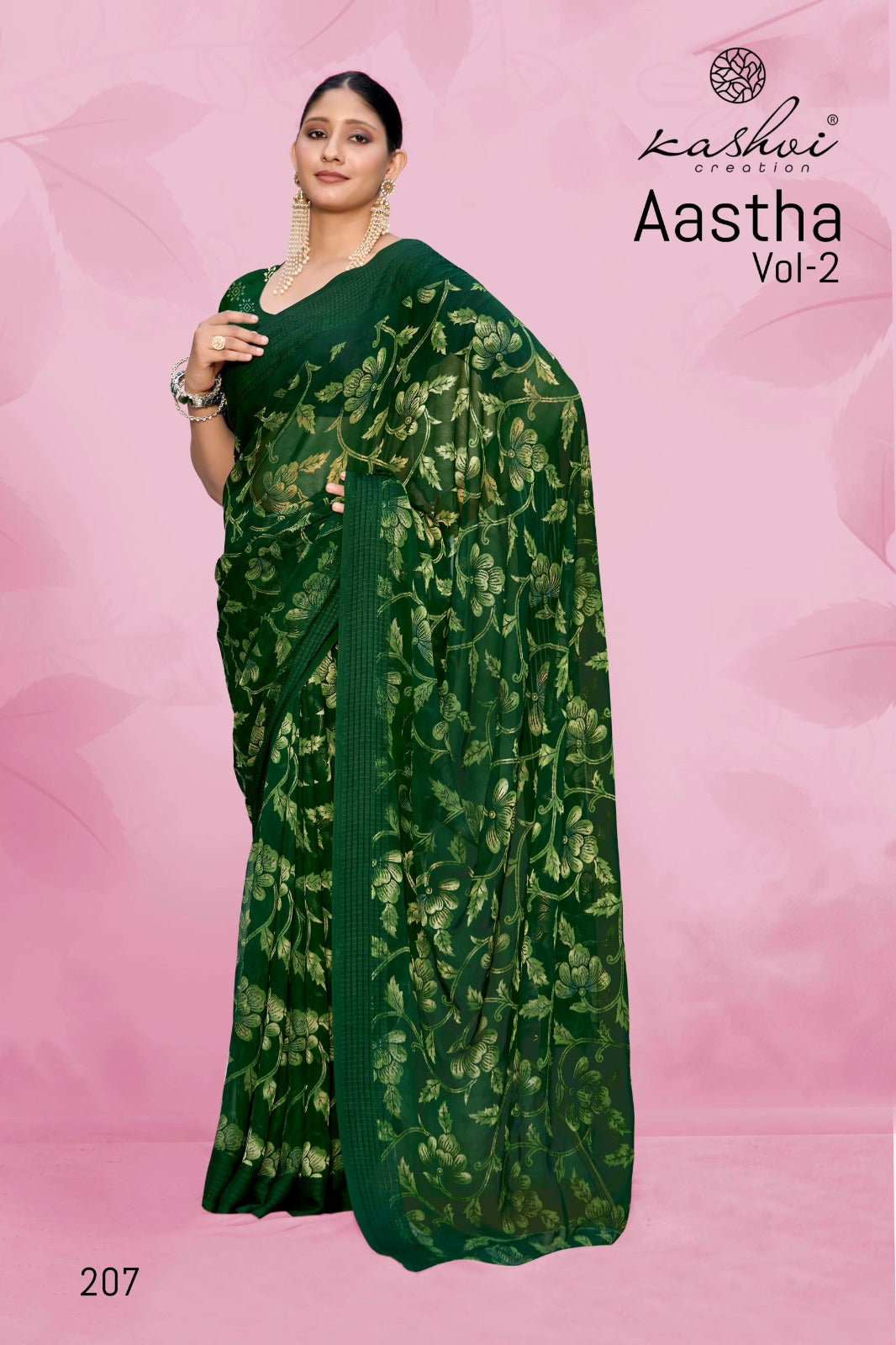 Aastha Vol 2 Kashvi Creation Georgette Sarees Manufacturer