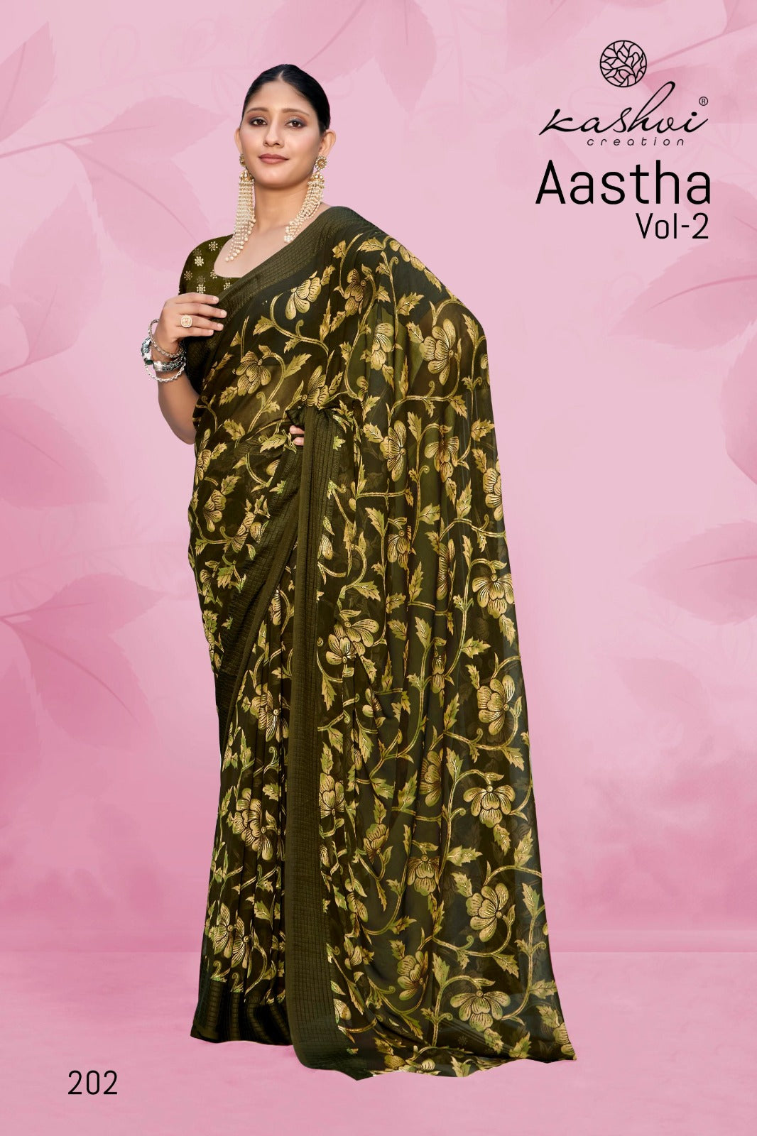 Aastha Vol 2 Kashvi Creation Georgette Sarees Manufacturer