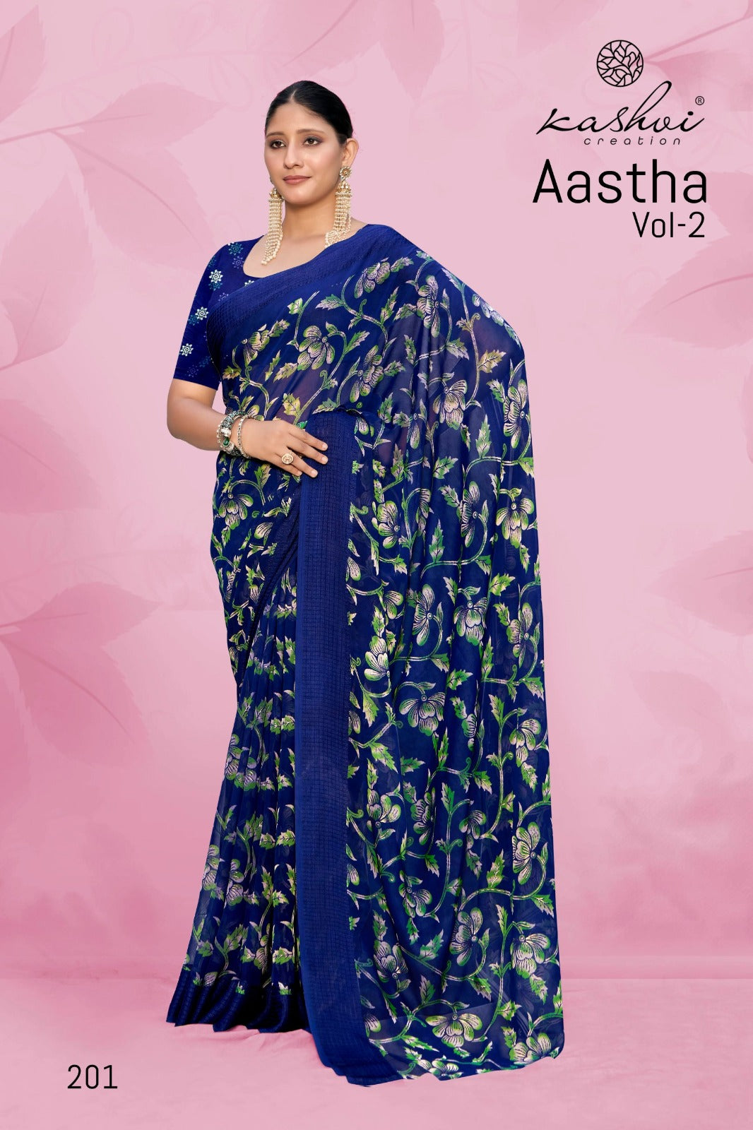 Aastha Vol 2 Kashvi Creation Georgette Sarees Manufacturer