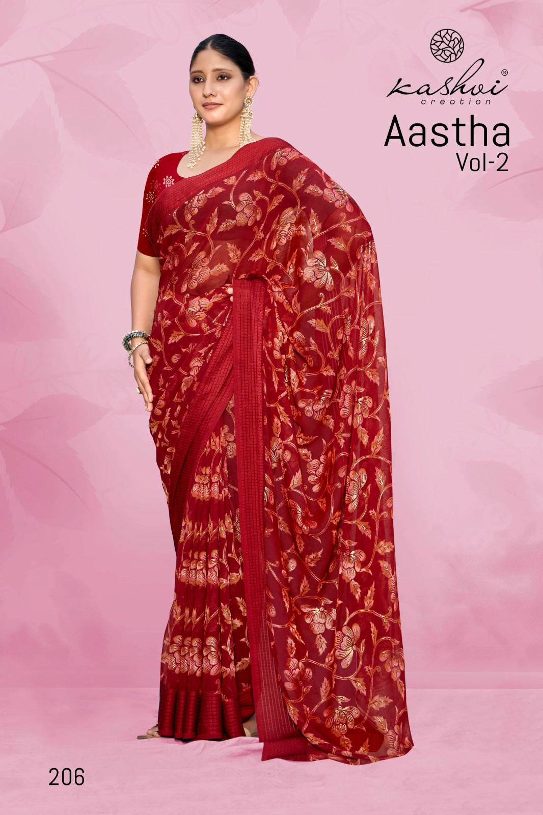 Aastha Vol 2 Kashvi Creation Georgette Sarees Manufacturer