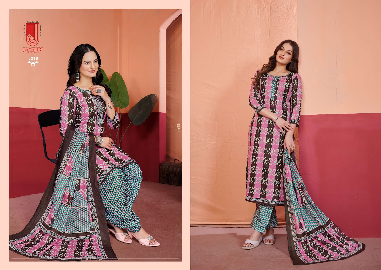 Aastha Vol 53 Jayshri Creation Cambric Pant Style Suits Supplier