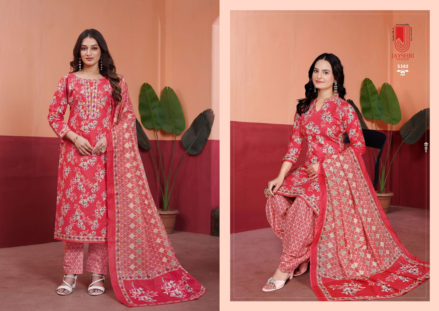 Aastha Vol 53 Jayshri Creation Cambric Pant Style Suits Supplier