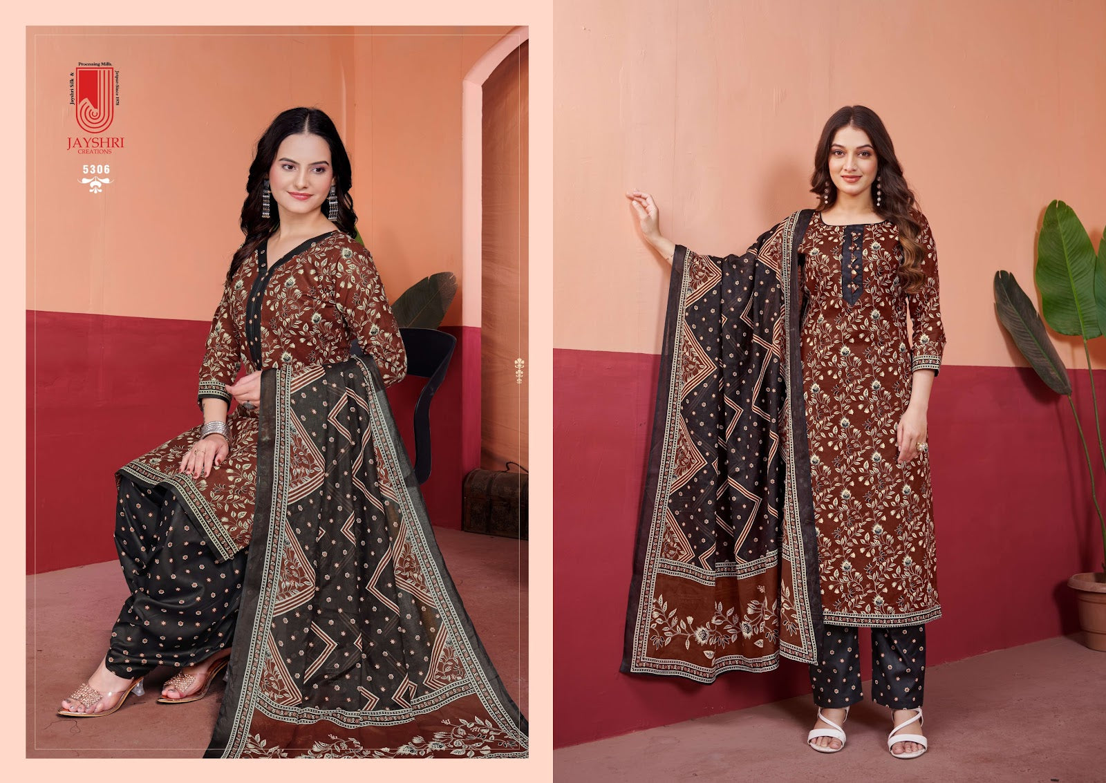 Aastha Vol 53 Jayshri Creation Cambric Pant Style Suits Supplier