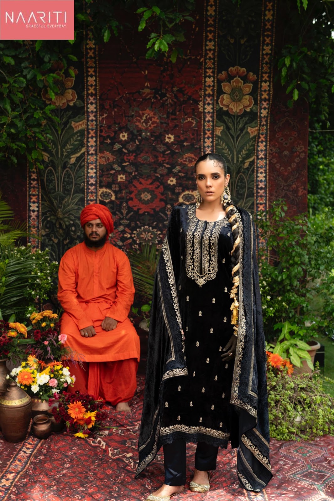 Aavri Naariti Velvet Suits Exporter India