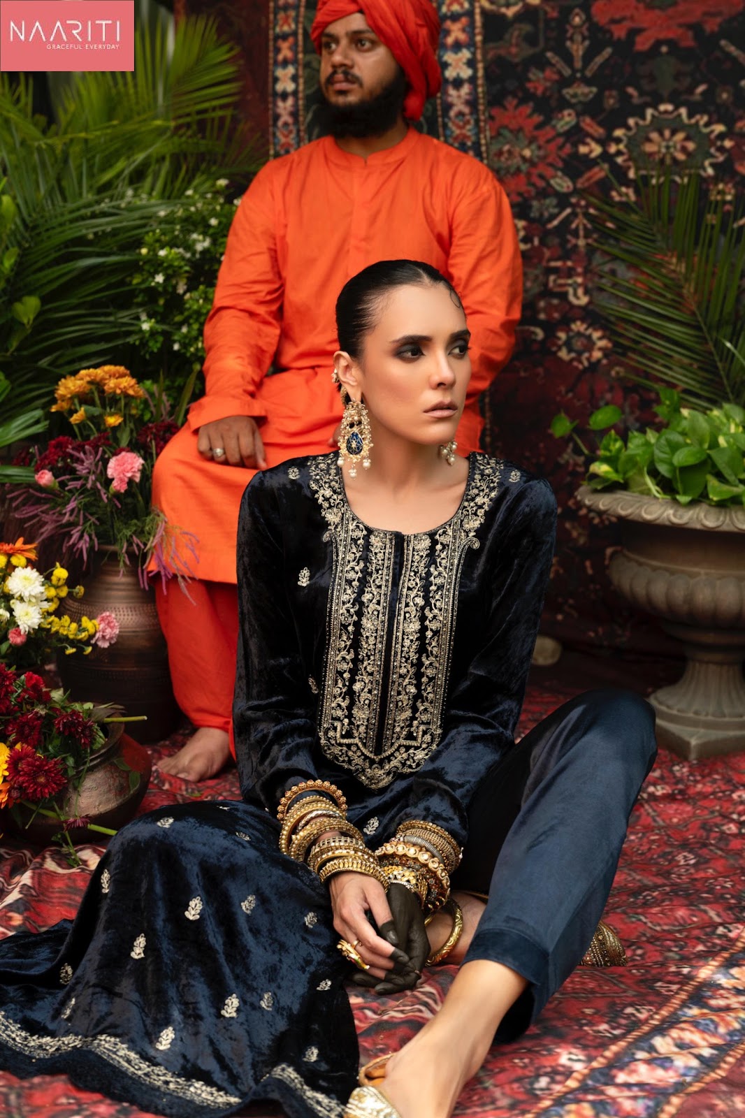 Aavri Naariti Velvet Suits Exporter India