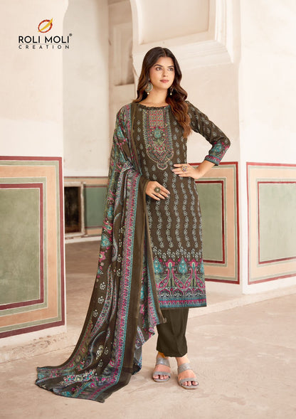 Aayat Roli Moli Pashmina Suits Wholesale Price