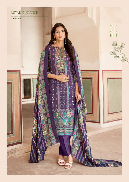 Aayat Roli Moli Pashmina Suits Wholesale Price