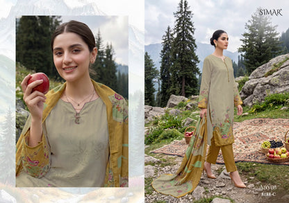 Aayat Simar Viscose Organza Pant Style Suits Wholesaler India