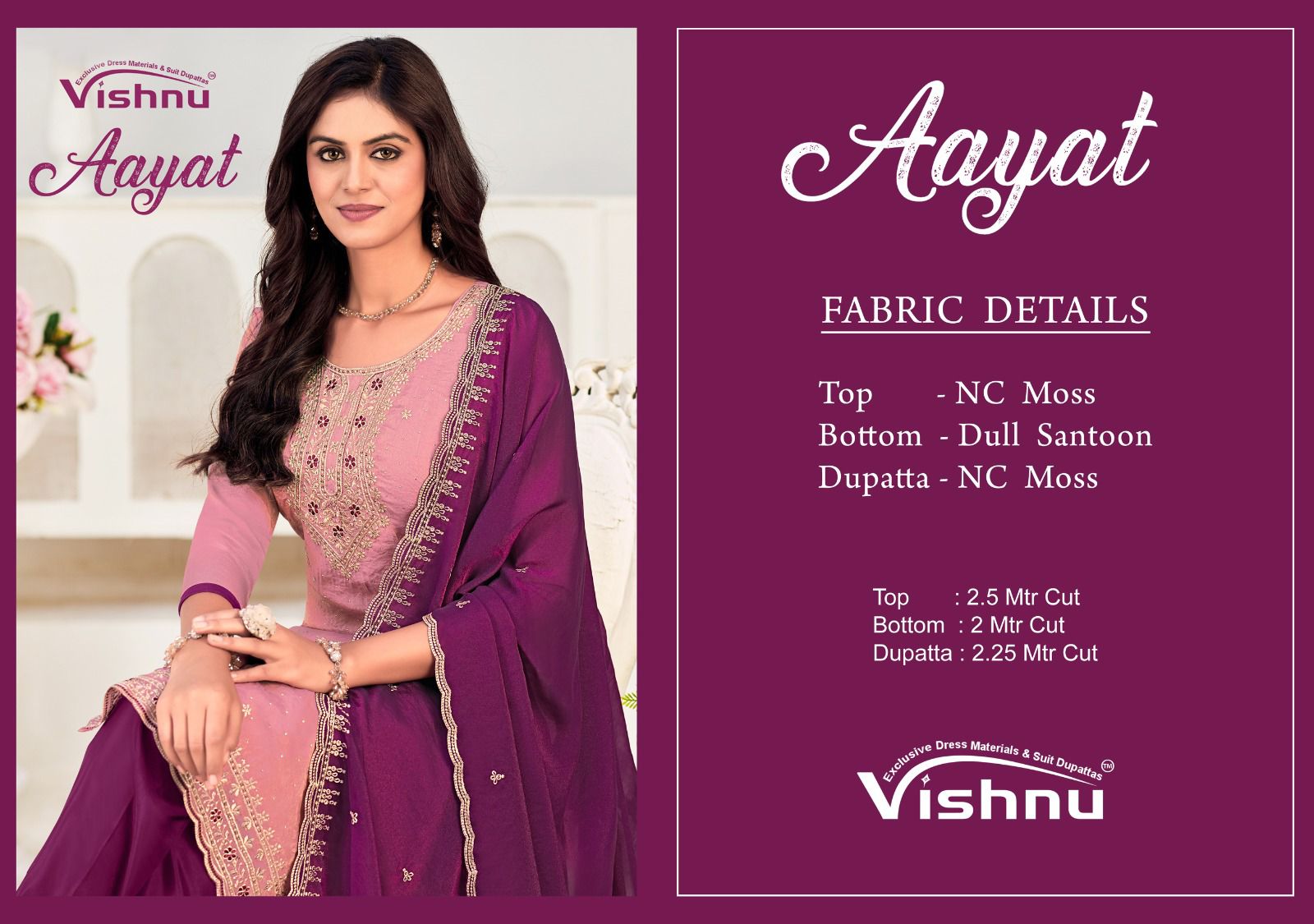 Aayat Vishnu Impex Pant Style Suits Wholesale Rate